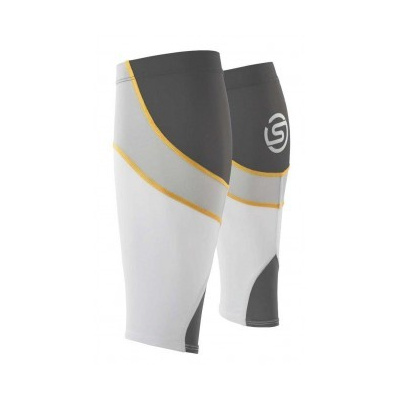 SKINS Unisex Essential Calftights with Stirrup Blk/Yellow - SKINS