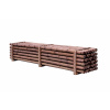 Frézovaná dřevěná palisáda – rovný řez konců 8 cm x 150 cm