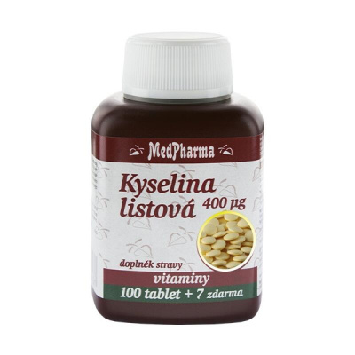 MedPharma Kyselina listová 400 mcg 107 tablet