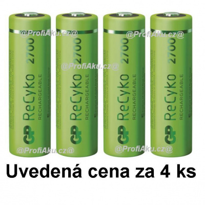 GP Recyko+ AA 2700 mAh 4ks 1032214130