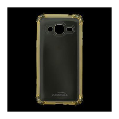 Kisswill Shock TPU silikonové pouzdro GOLD zlatá barva pro Samsung J320 Galaxy J3 2016 + ochranné sklo