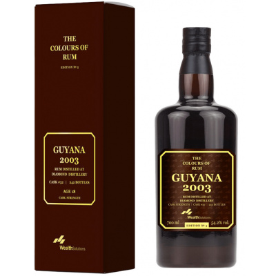 Colours of Rum Guyana 2003 Diamond 18yo Edition no.5 54,2% 0,7l (karton)