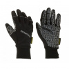 Progress Snowride černá šedý potisk doprodej unisex lyžařské rukavice Aerotex XS
