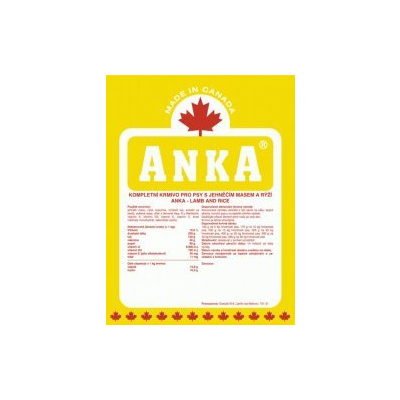 Anka Lamb & Rice 18kg