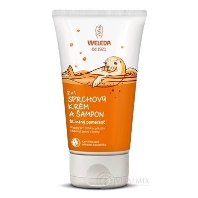 WELEDA 2v1 Sprchový krém a šampon Šťastný pomarač 150 ml