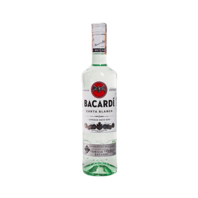 Bacardi Carta Blanca 37,5% 0,7l (holá láhev)