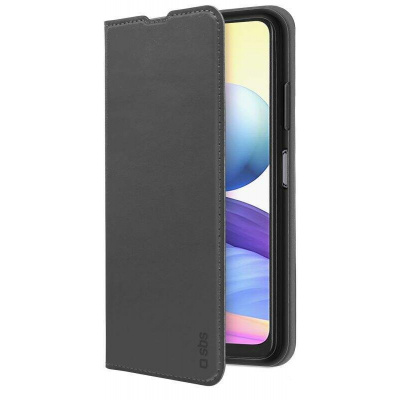 SBS Book Wallet Lite pouzdro pro Xiaomi Redmi Note 10 5G/Poco M3 Pro 5G černé (TEBKLITEXIRNO105GK) Pouzdro
