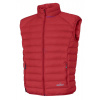 péřová vesta Warmpeace Drake red XL
