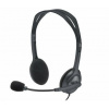 Logitech Headset H111 Stereo / Sluchátka s mikrofonem / 3.5mm jack / černá (981-001000)