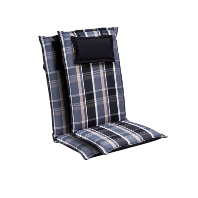 Blumfeldt Elbe, čalouněná podložka, podložka na židli, podložka na vyšší polohovací křeslo, na zahradní židli, dralon, 50 × 120 × 8 cm, 2 x čalounění (CPT10_10269911-2_)
