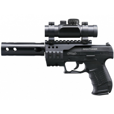 Vzduchová pistole Umarex Walther Night Hawk černá ráže 4,5 mm olověné diabolo
