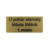 Samolepkový štítek k resinové sošce RFST3020 Velikost 6 x 2,2 cm (Pohár B)