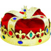 KARNEVAL Koruna královská zlatá plastová (karnevalový doplněk)