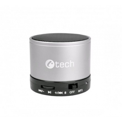Bluetooth reproduktor C-Tech SPK-04S, bluetooth, stříbrné