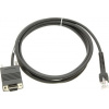 Zebra propojovací kabel RS232 / DB9pin F / Konektor napájení / TxD na PIN 2 / TTL / rovný / 2.1m (CBA-R01-S07PBR)