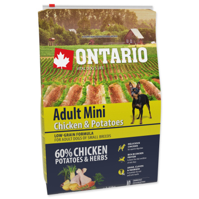 ONTARIO Adult Mini Chicken & Potatoes & Herbs 2,25kg
