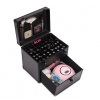 Kosmetický kufr s kosmetikou PROFESIONALNÍ kufr plný kosmetiky - ČERNÝ Hliník