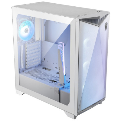 MSI Case MSI skříň MPG GUNGNIR 300R AIRFLOW WHITE/ bez zdroje/ bílý/ levé temperované sklo/ 4x 120 mm A-RGB fan/ 1x USB-C/ 2x USB, 306-7G21W21-W57