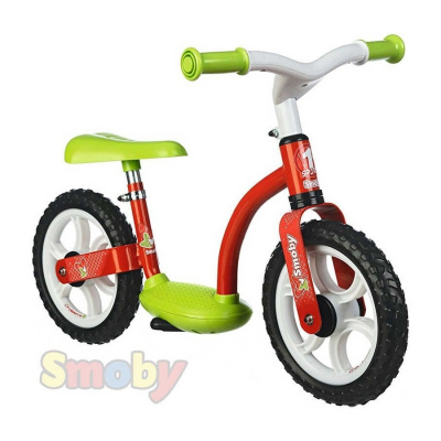 SMOBY Baby cykloodrážedlo Mixte se stojanem kovová konstrukce