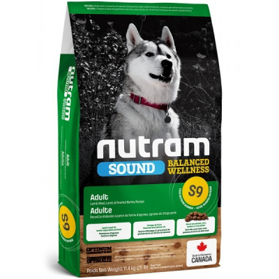 S9 Nutram Sound Adult Lamb Dog 2x11,4kg+DOPRAVA ZDARMA+masíčka Perrito 50g! (+ SLEVA PO REGISTRACI / PŘIHLÁŠENÍ!)