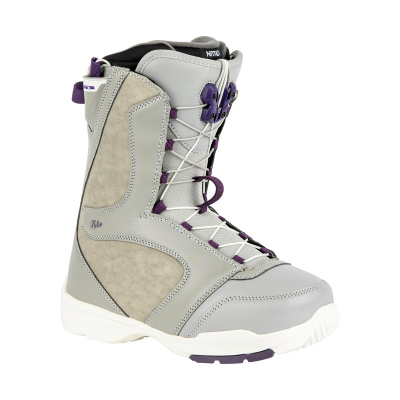 Nitro FLORA TLS grey-purple snowboardové boty - 37,3EUR šedá