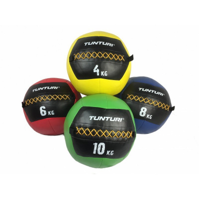 Míč pro funkční trénink TUNTURI Wall Ball - zelený 10 kg