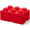 LEGO úložný box 6 - červená