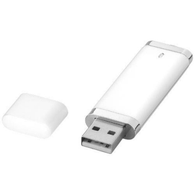 Plochý USB flash disk 4GB, bílá