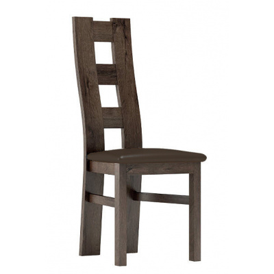 Casarredo TADEÁŠ, jídelní čalouněná židle, jasan tmavý / látka Victoria 36