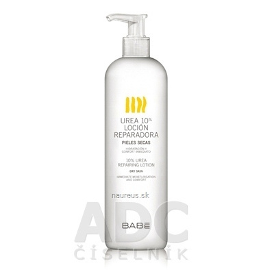 BABÉ LABORATORIOS Babe TĚLO UREA 10% TĚLOVÉ MLÉKO pro suchu pokožku (Repairing lotion) 1x500 ml 500 ml