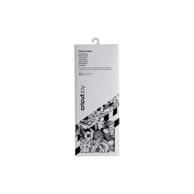 Cricut Joy Adhesive Backed Deluxe Paper Tvořicí sada černá, bílá