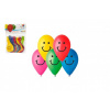 Smart Balloons Balonek/Balonky nafukovací 9" potisk Smile 10cm 10ks v sáčku karneval