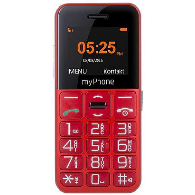 myPhone SENIOR - CPA Halo EASY, červený
