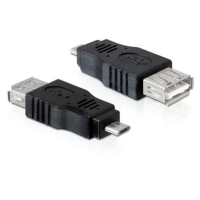 DeLock adaptér USB micro-B samec USB 2.0-A samice OTG (65325)