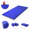 COSTWAY Soft Floor Mat Gymnastická podložka Gymnastická podložka Skládací fitness podložka skládací přenosná 240x117x5cm modrá
