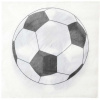 Santex Fotbalová party - Ubrousky papírové Fotbalový míč 16.5 x 16.5 cm 20 ks
