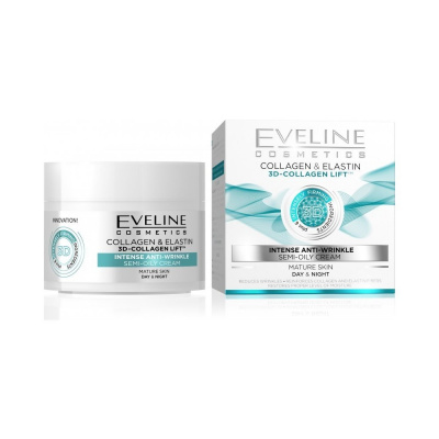 EVELINE 3D Collagen&Elastin Denní/noční krém 50ml