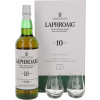 Laphroaig 10yo + 2 skla 40% 0,7l (dárkové balení 2 skleničky)