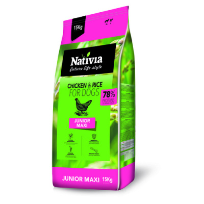 Nativia Junior Maxi 15 kg 2 pytle (2x15 kg)