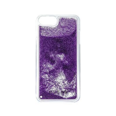 GUHCP7LGLUTPU Guess Liquid Glitter Hard Pouzdro Triange Purple pro iPhone 6 / 6S / 7 Plus