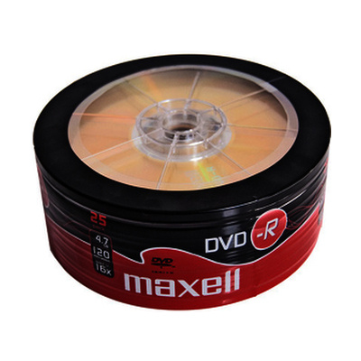 Média MAXELL DVD-R 4,7GB 16x 25SH