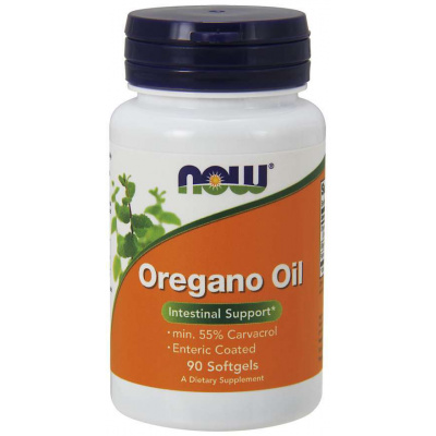 NOW Oregano Oil (oreganový olej), 90 enterosolventních softgel kapslí