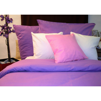 Veratex Přehoz na postel bavlna 140 x 200 cm fialkový 140 x 200 cm