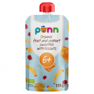 Salvest Ponn BIO Ovocné smoothie s jogurtem a sušenkami 110 g