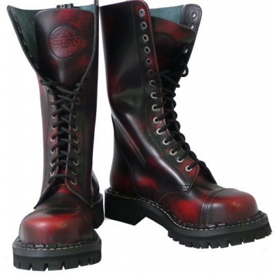 15 dírkové boty CAMPILOT Red Black 38