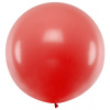 PartyDeco Jumbo balon pastelový červený, 1 m