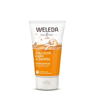 Weleda Sprchový krém a šampon Šťastný pomeranč 2v1 (150 ml)