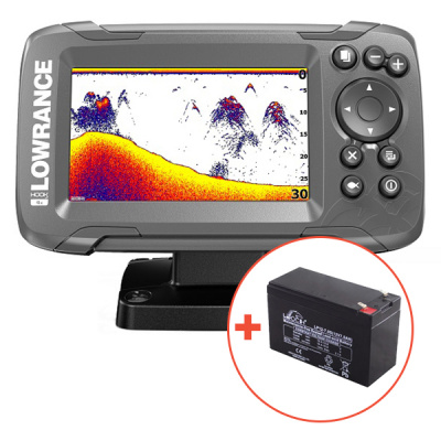 Lowrance Echolot Hook2 4X GPS Se Sondou Bullet Skimmer