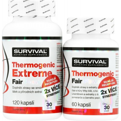 Survival Thermogenic Extreme + Thermogenic Fair Power Velikost: 1 balení