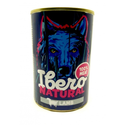 Ibero Natural Dog konzerva Adult Lamb 400g